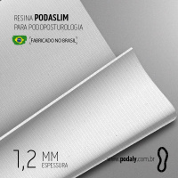 PLACA RESINA PODASLIM BRANCA 1,2MM 990X470MM