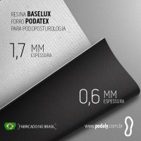 PLACA • RESINA BASELUX ±1,7MM COM FORRO PODATEX • 990 X 470MM