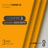 03 PLACAS • EVAPOD33 LARANJA PERFURADA 3MM 800X400MM