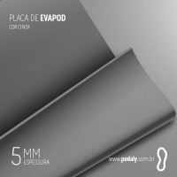 PLACA EVAPOD21 CINZA NÃO PERFURADA 5MM 800X400MM