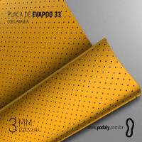 PLACA EVAPOD33 LARANJA PERFURADA 3MM 800X400MM