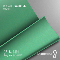 PLACA EVAPOD26 VERDE NÃO PERFURADA 2,5MM 800X400MM