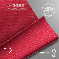 PLACA RESINA COLORFLUX VERMELHA 1,2MM 890X410MM 