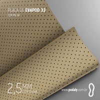 PLACA EVAPOD33 PALHA PERFURADA 2,5MM 800X400MM