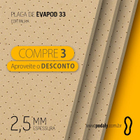 03 PLACAS • EVAPOD28 AREIA PERFURADO 2,5MM 850X410MM