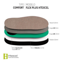 PACOTE • PALMILHA COMFORT FLEX PLUS COM COBERTURA HTEXCEL