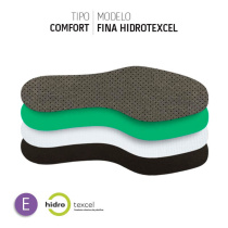 PALMILHA COMFORT FINA ESTREITA COM COBERTURA HIDROTEXCEL