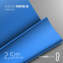 PLACA EVAPOD26 AZUL NÃO PERFURADA 2,5MM 900X420MM