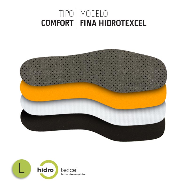 PALMILHA COMFORT FINA LARGA COM COBERTURA HIDROTEXCEL