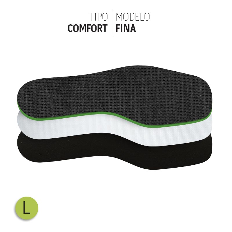 PALMILHA COMFORT FINA LARGA COM COBERTURA COBTEX33 